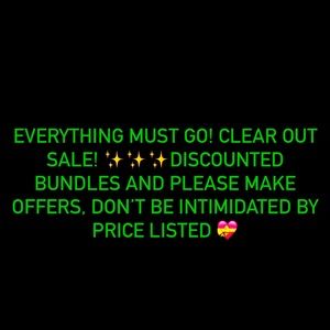 CLEAR OUT SALE! MAKE OFFERS!!!